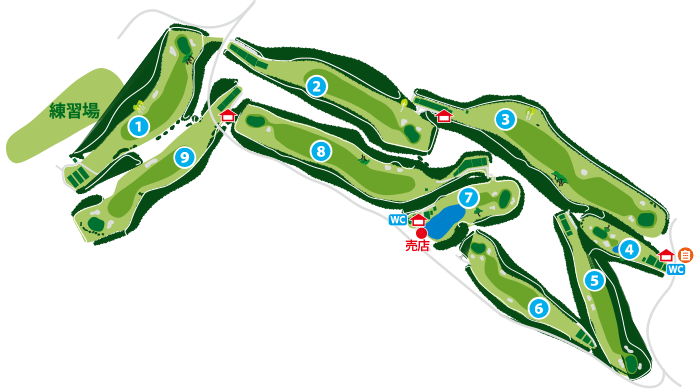 しらかばコースマップ